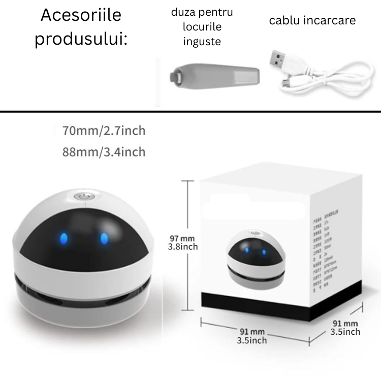 BoB - Mini aspirator portabil