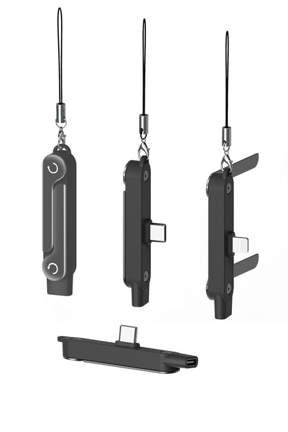 Suport breloc pentru telefon cu conector
