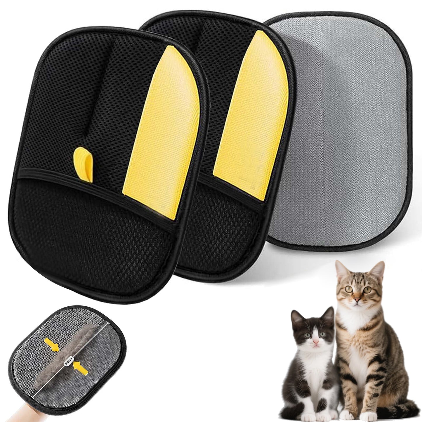 Manusa electrostatica pentru indepartarea parului de animale